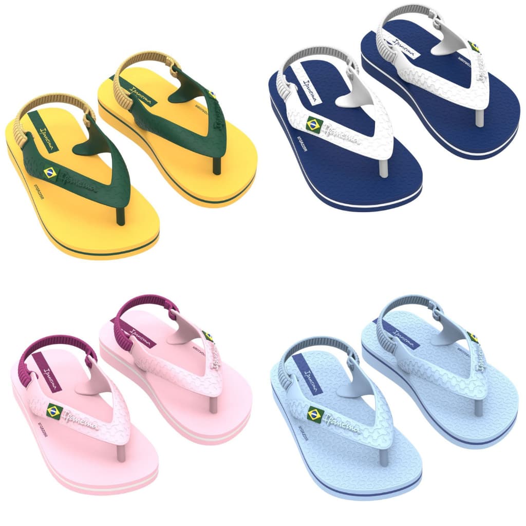 Chinelo Baby brasil infantil criança  Ipanema grendene confortavel original