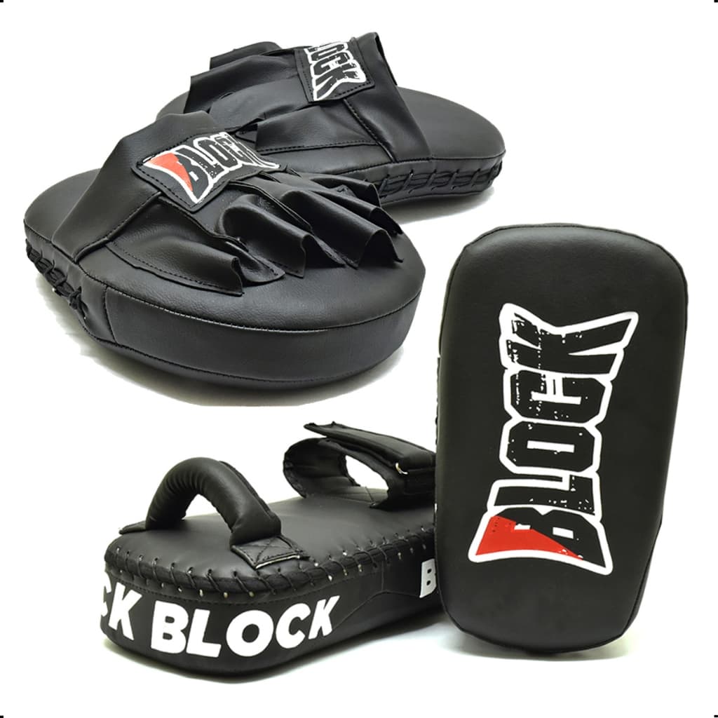 Kit Muay Thai Aparador De Chute e Manopla De Foco Profissional -Envio Imediato