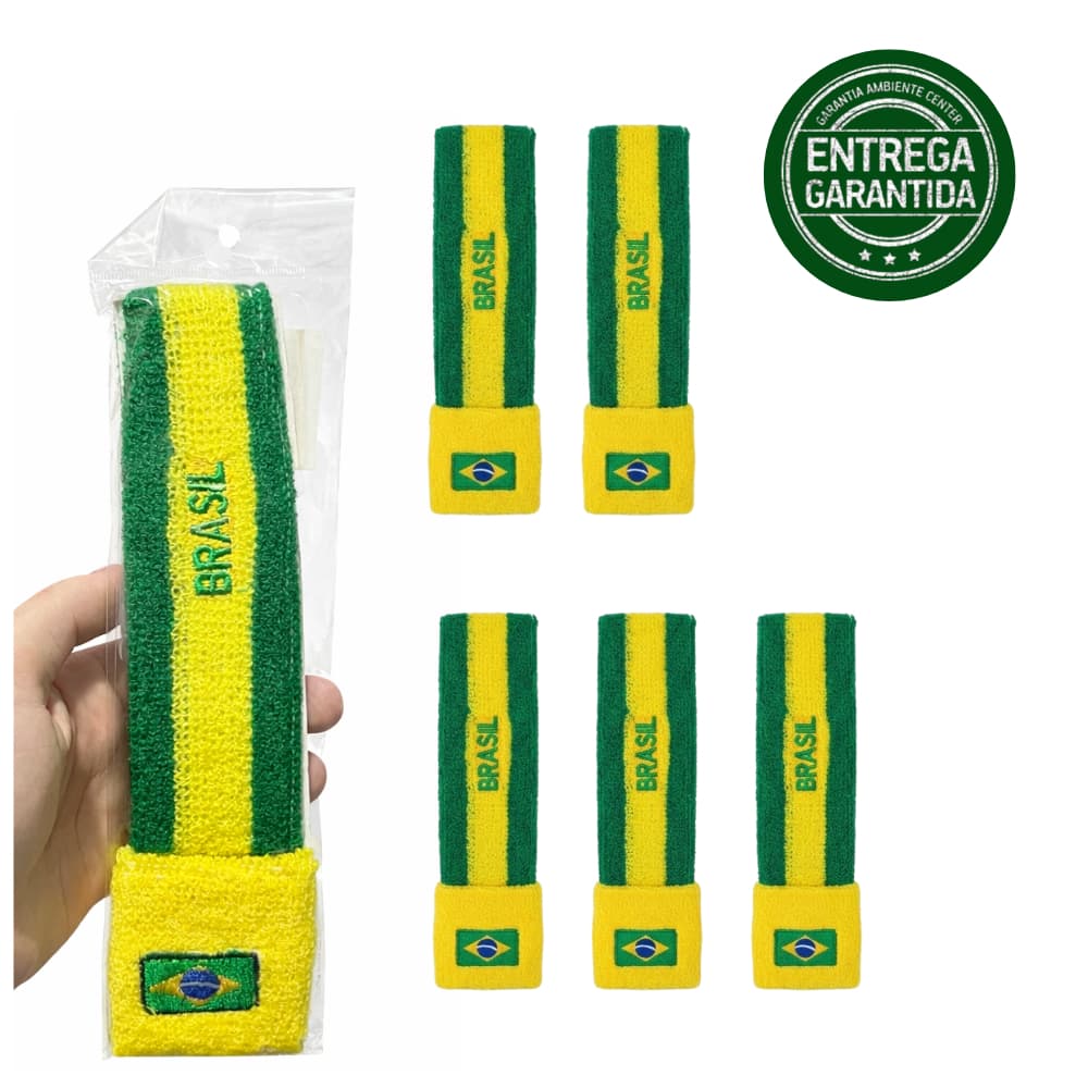 Faixa e Munhequeira Brasil Torcedor