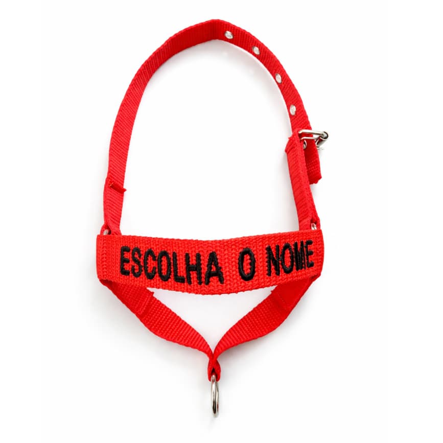 Cabresto PERSONALIZADO para Cabritos, Bodes e Carneiros de Fita Resistente com Regulagem!!