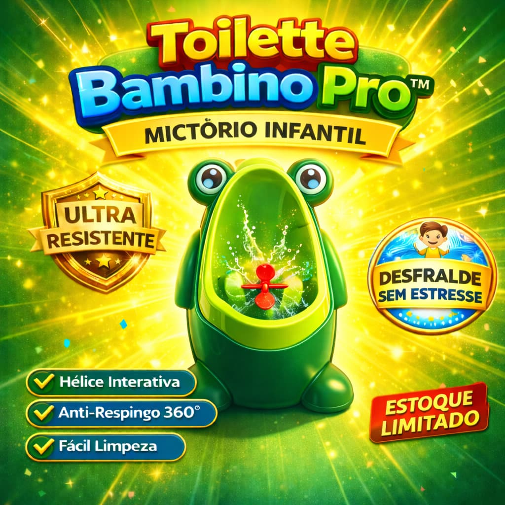 Mictório Infantil Sapinho Menino Divertido Desfralde Fácil