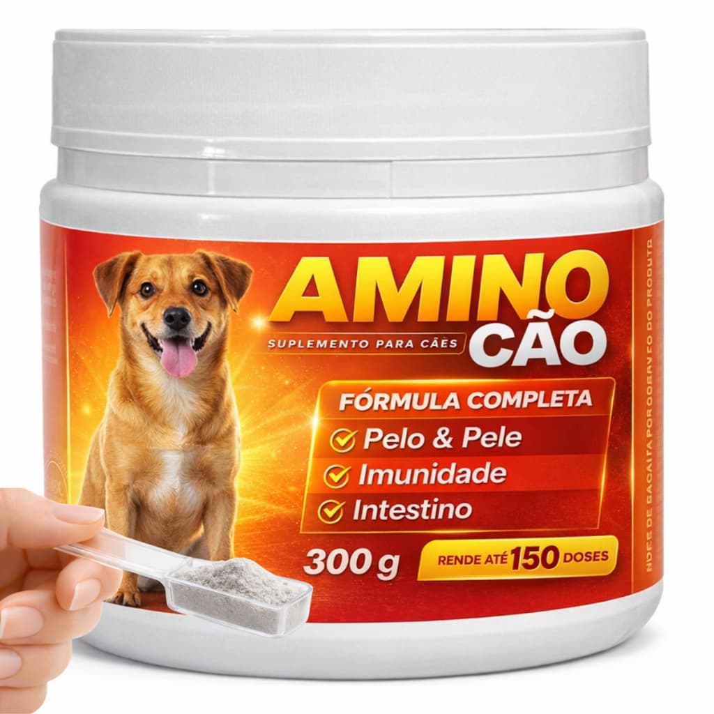 Suplemento Massa Muscular Crescimento Cães - Aminocao 300g