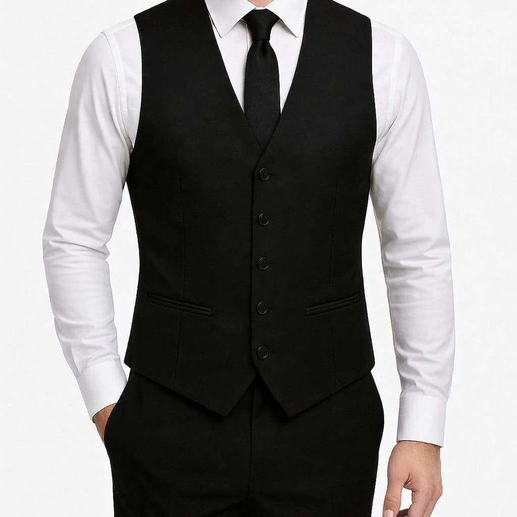 Colete Social Masculino Slim Alto Padrão Ajustável