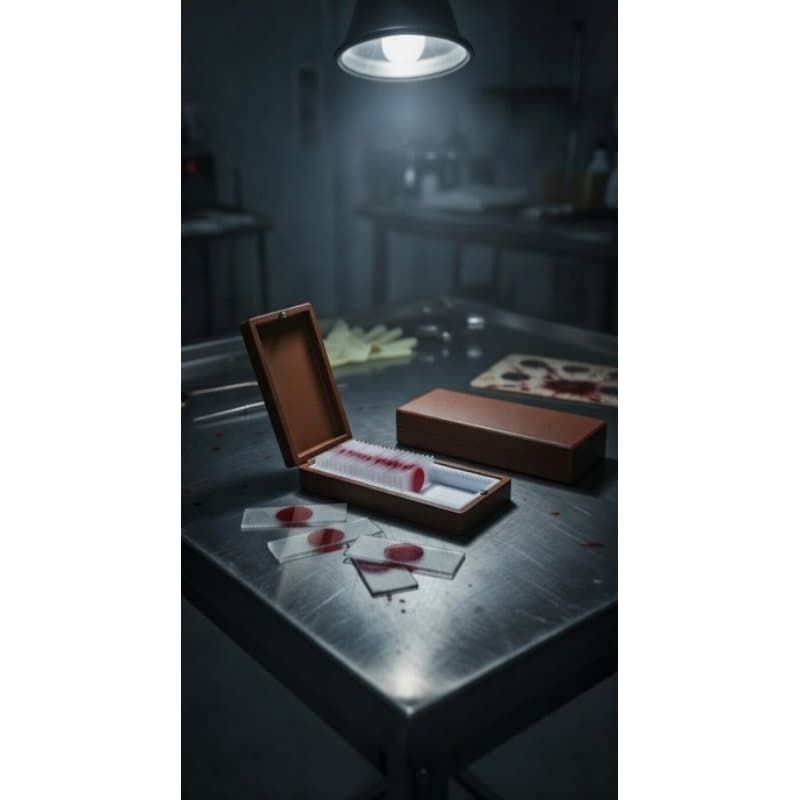 Caixa de troféu série Dexter com Laminas