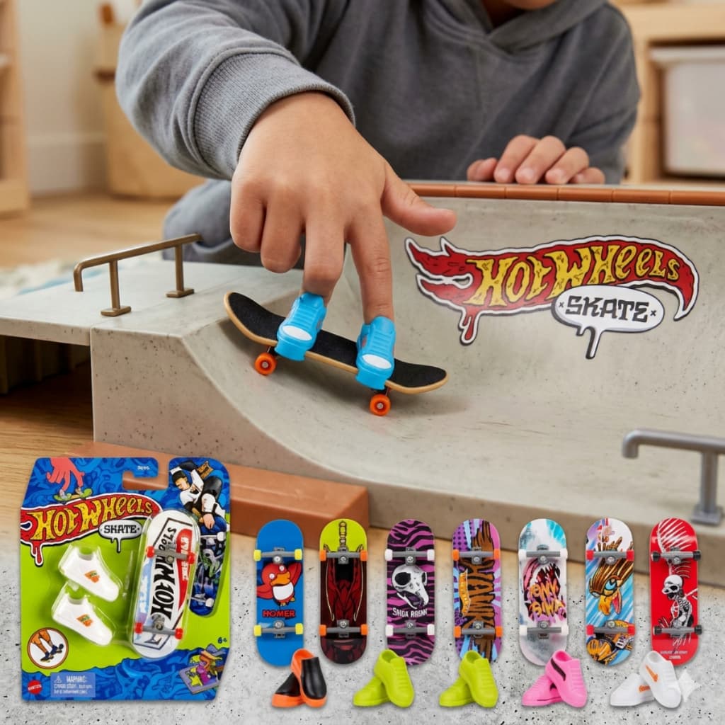 Skate de Dedo Hot Wheels Fingerboard Brinquedo Menino Menina Criança Mattel