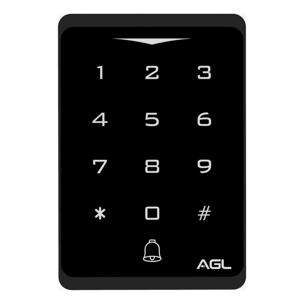 Controle De Acesso AGL CA1000 Touch Screen Preto – Senha e Cartão RFID
