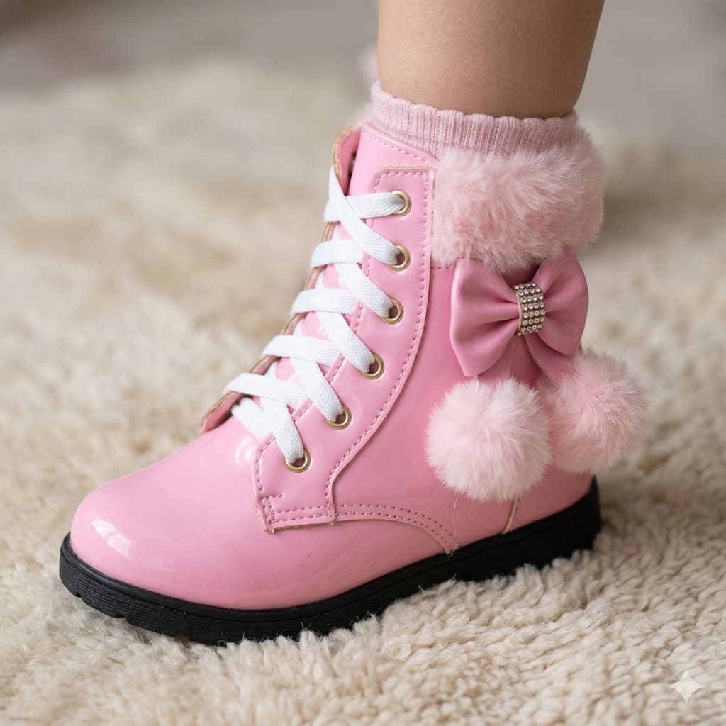 Bota Botinha Infantil Feminina Menina Galocha inverno moda Estilo Confortável Leve