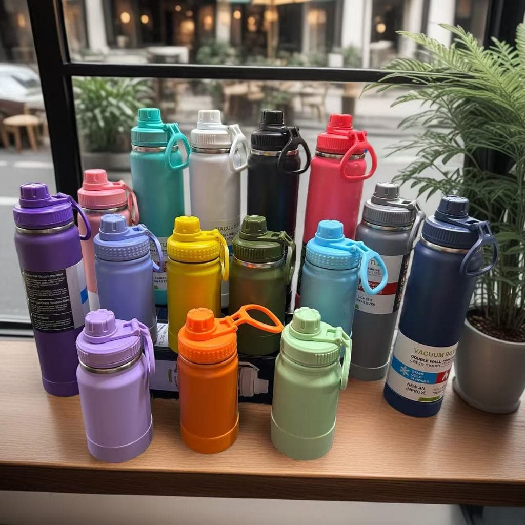 Garrafa Térmica Com Alça 350ml 600ml 800ml 1000ml A026