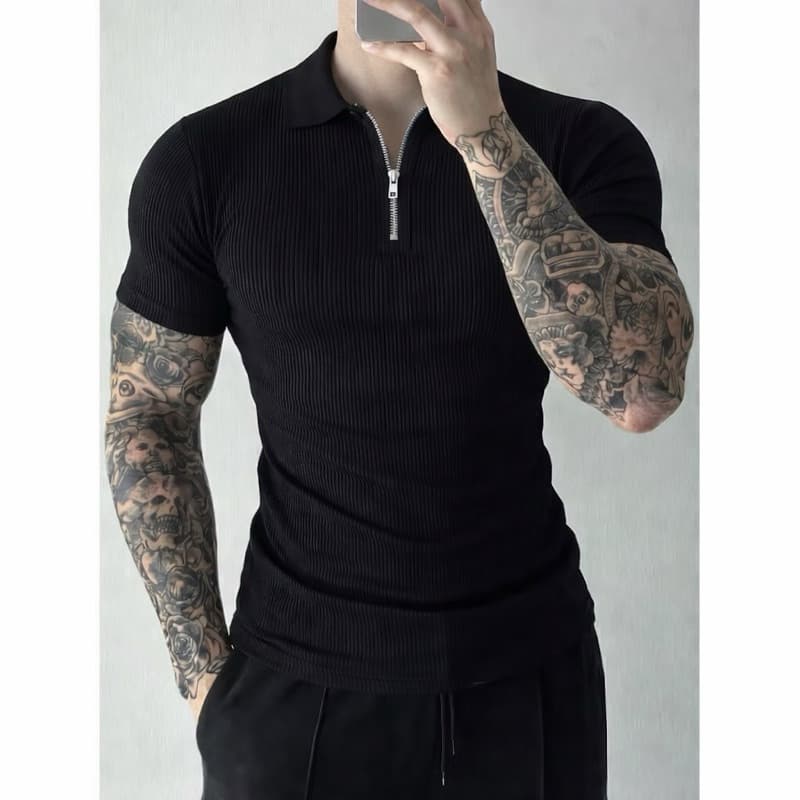 Polo Canelada Premium Masculina | Estilo Casual Moderno | Conforto e Caimento Perfeito