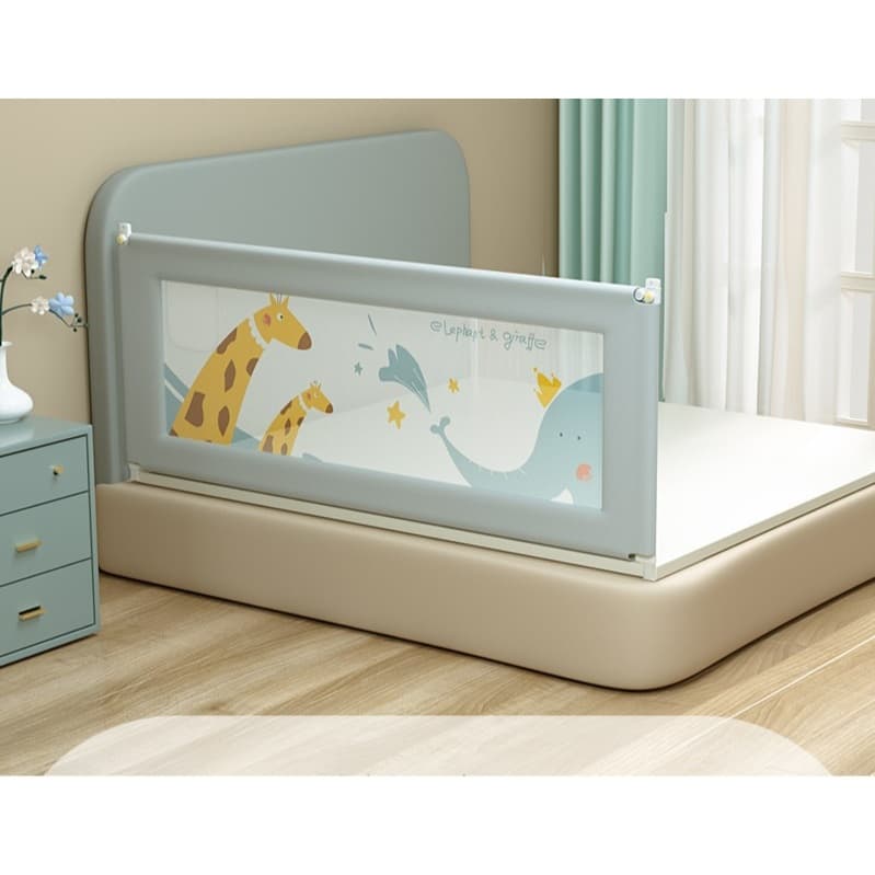 Grade Cama Bebe 2 Metros Infantil Desmontável Lavável Ajustável Segurança Proteção