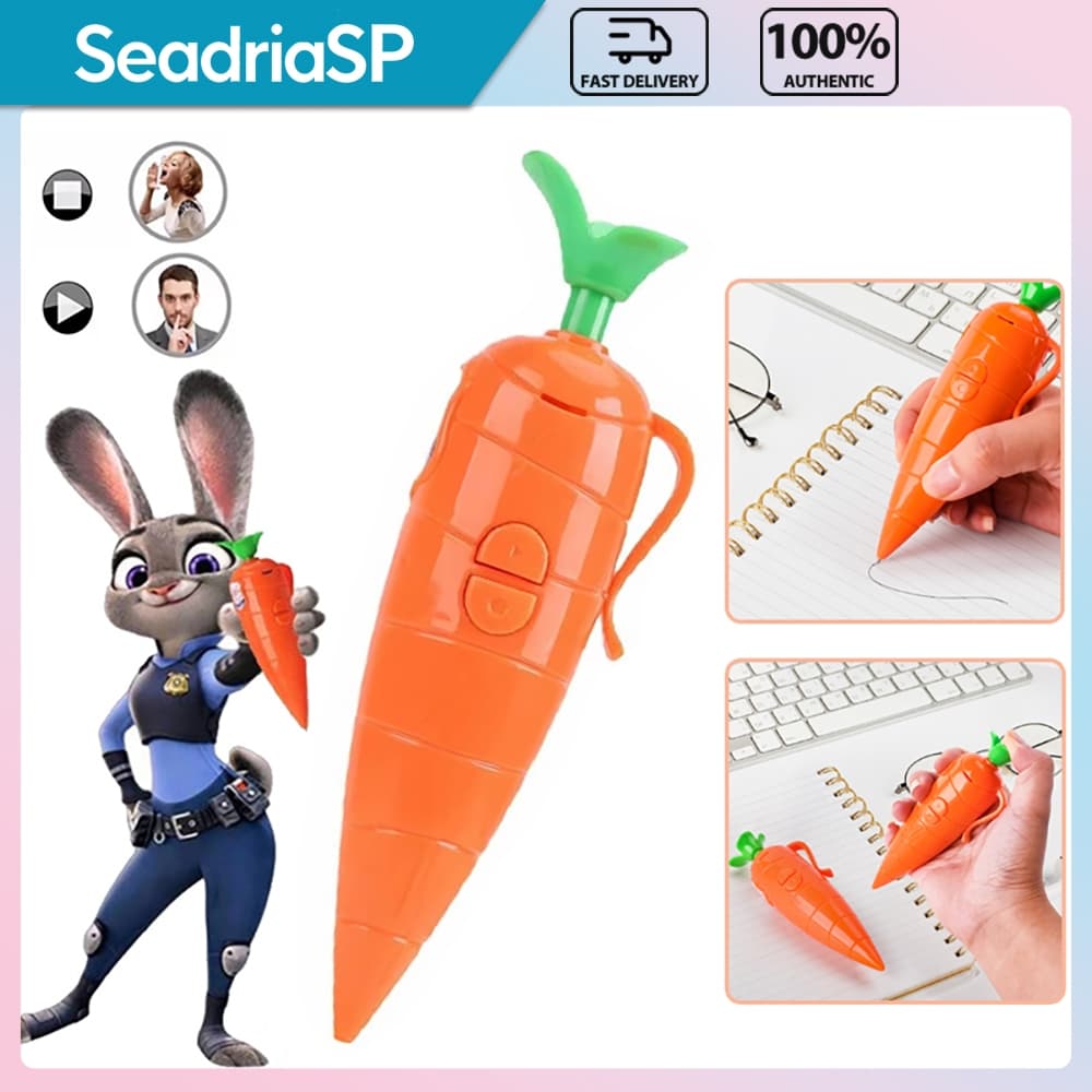 Judy Cenoura Gravador De Voz Caneta 60 Segundos Zootopia Som Eletrônico Brinquedo Pode Escrever Graffiti Esferog