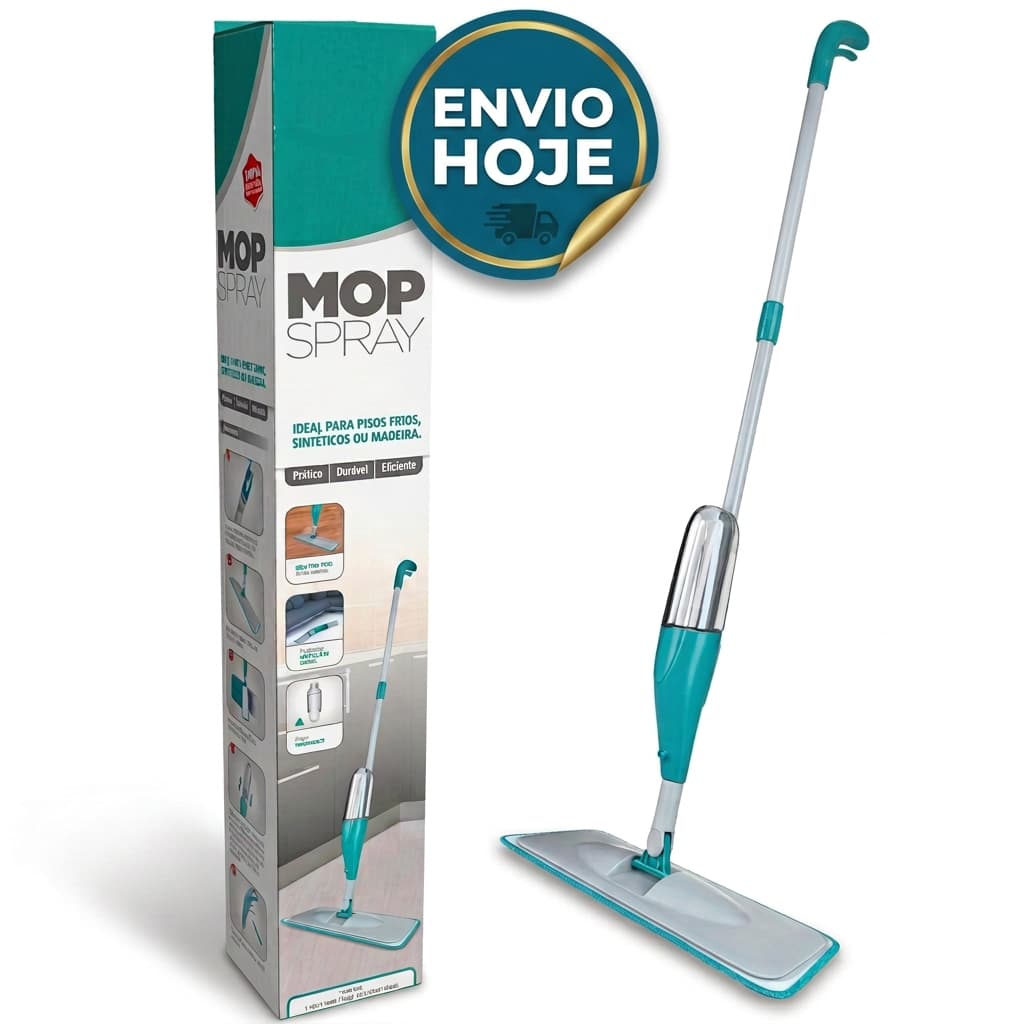 Mop Spray Rodo PRO Magico Com Reservatorio Rodo De Limpeza Refil Microfibra Casa Limpa Rápido