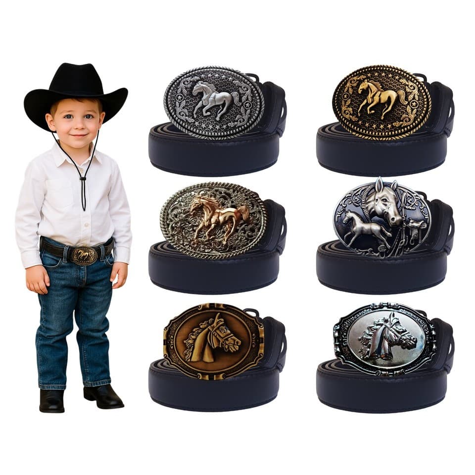 Cinto Fivela Country infantil bebe menino menina Rodeio festa Junina Peão Sertanejo Unissex