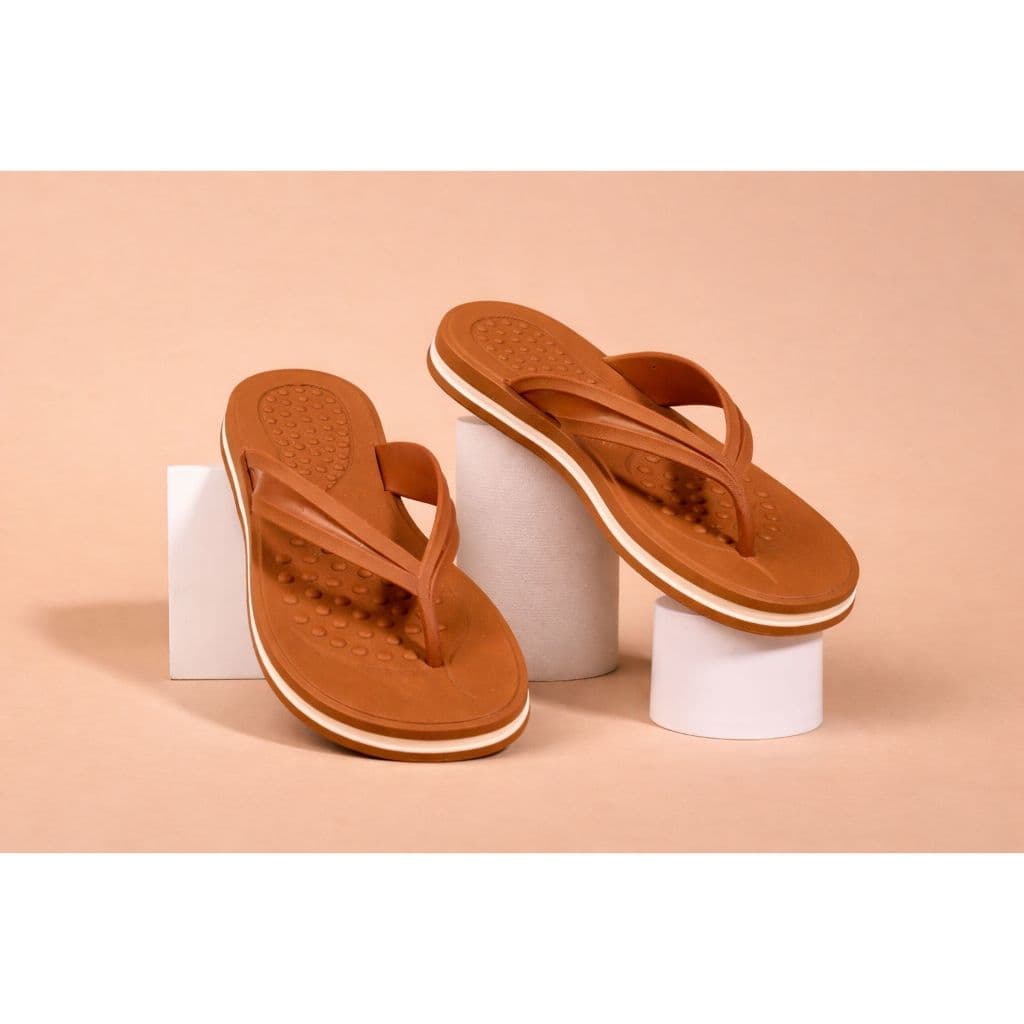 Chinelo Feminino Folha Ortopédica Terapêutica Casual Antiderrapante Confortável Estilosa Macia