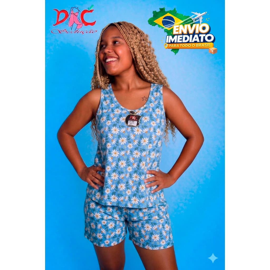 Baby Doll Feminino em Liganete com Alça Larga – Confortável e Leve | Tam. M e G