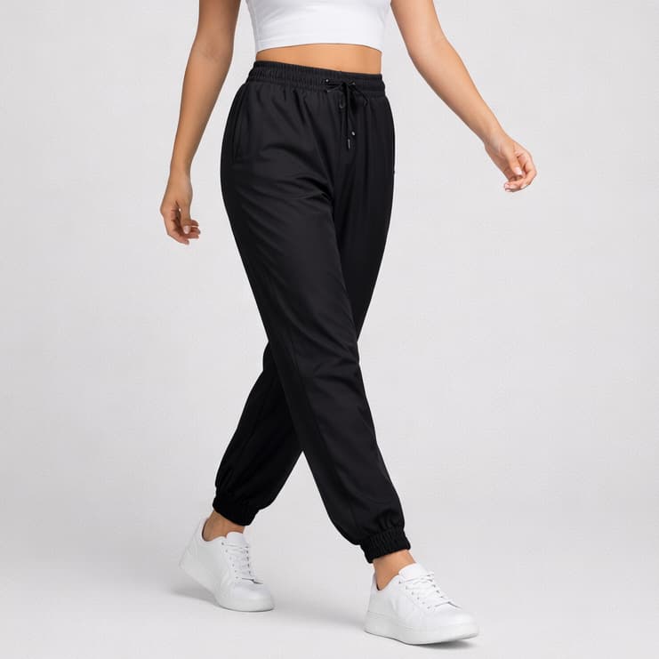 Calça Jogger Feminina Esportiva Elastic Tactel Premium Cintura Elastica Estilo e Liberdade