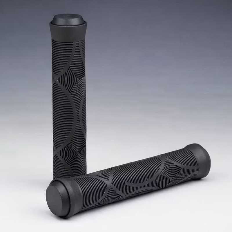 Manopla Bicicleta Bike 165mm Preta Silicone Modelo Gios Freeeide DH DIRT BMX MTB Grau