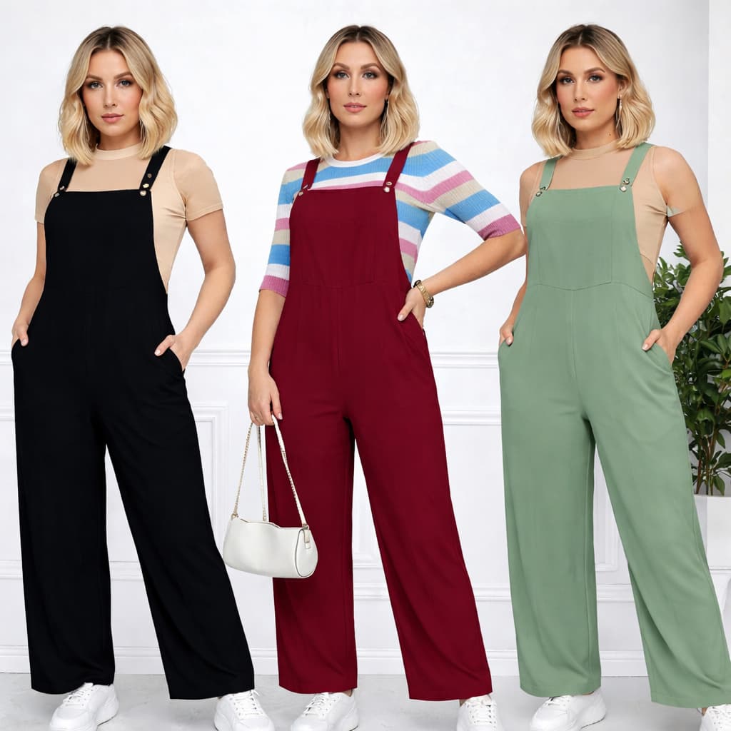 JARDINEIRA FEMININA LISTRADA ELEGÂNCIA QUE VENDE TENDENCIA ELEGANTE