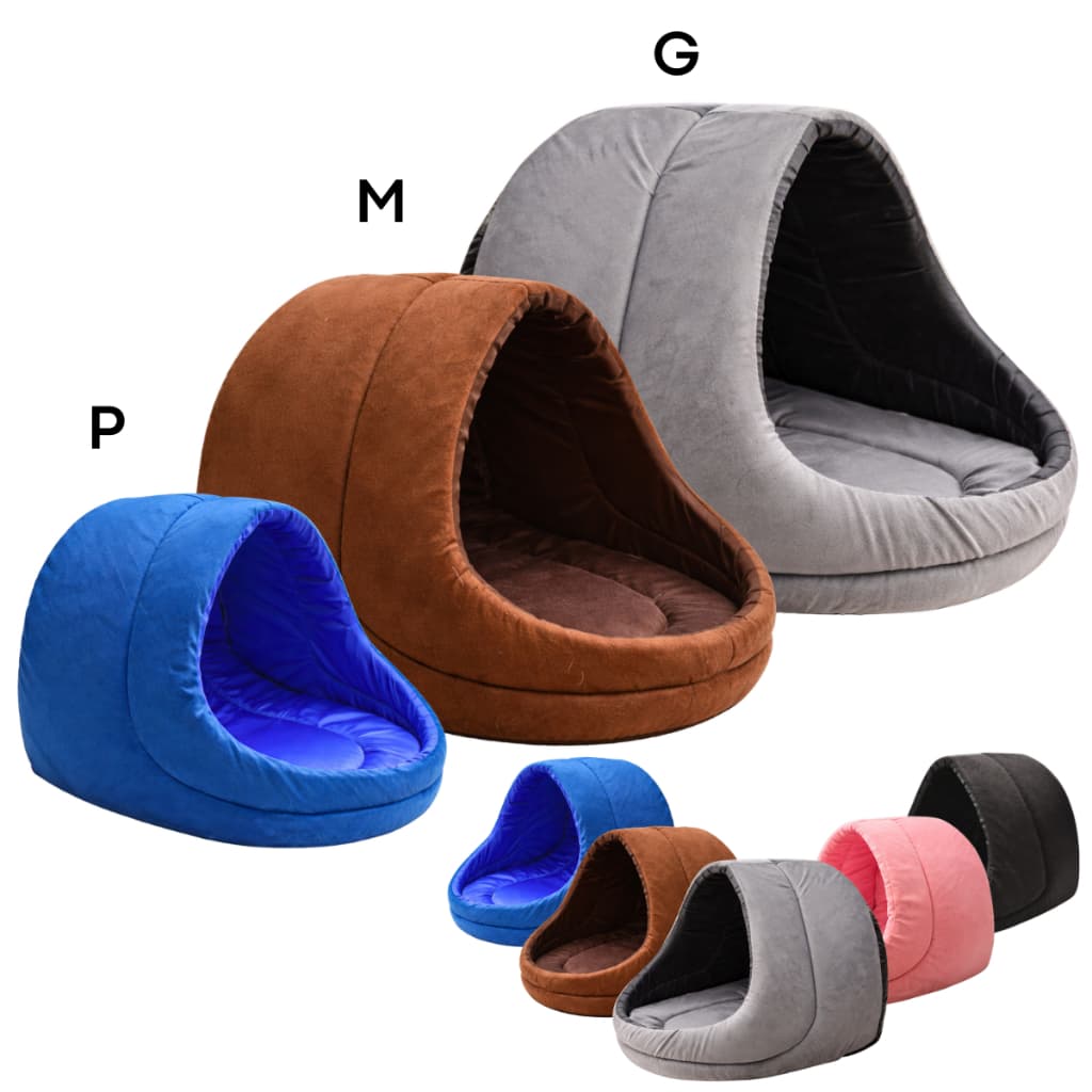 Cama Caminha Toca Casinha Iglu para Cachorro e Gato Suede Premium - Vários Tamanhos e Cores