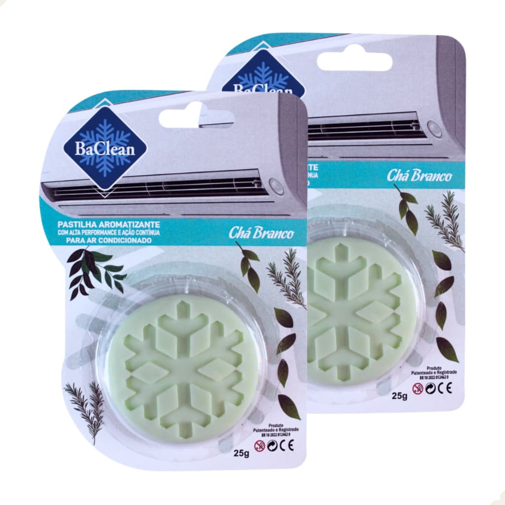 Kit 2 Pastilhas Aromatizantes Ambiente Para Ar Acondicionado