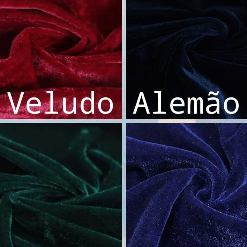 3 METROS VELUDO ALEMÃO, CRISTAL (3M X 1,50M)