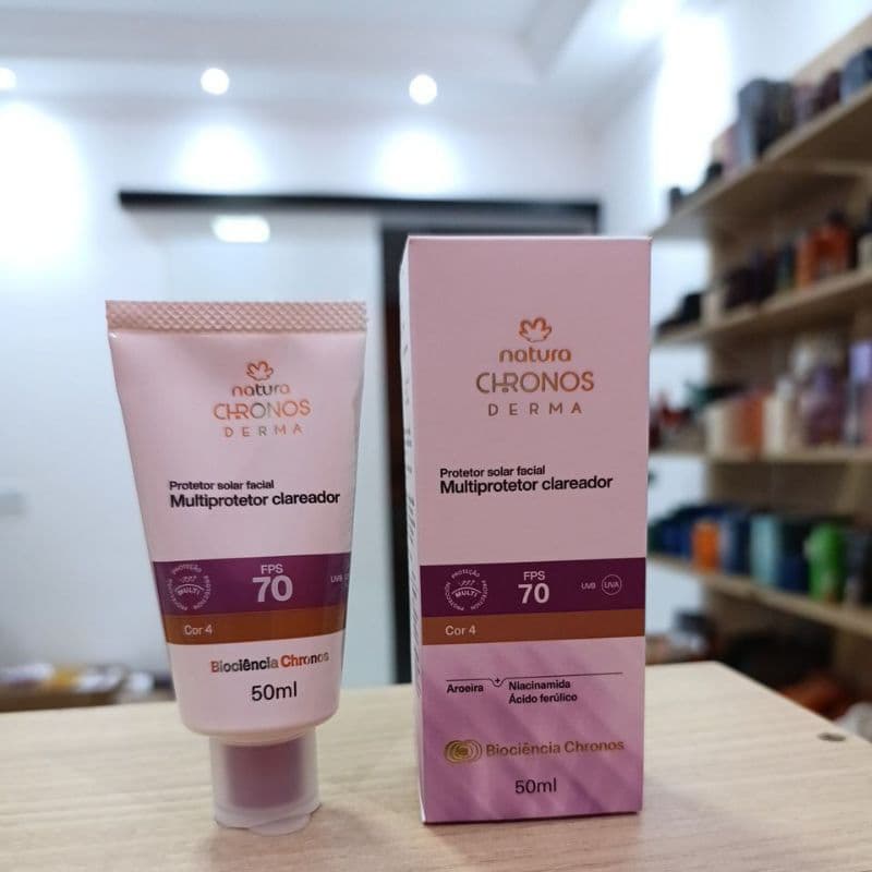 Protetor clareador Chronos 70FPS Claro Médio C2 / Medio escuro C4 tonalizante