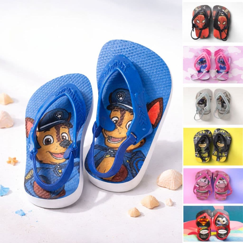 Chinelo Infantil Baby Com Elástico - Chinelo Bebê Menino E Menina Do 17 Ao 24 Envio Imediato