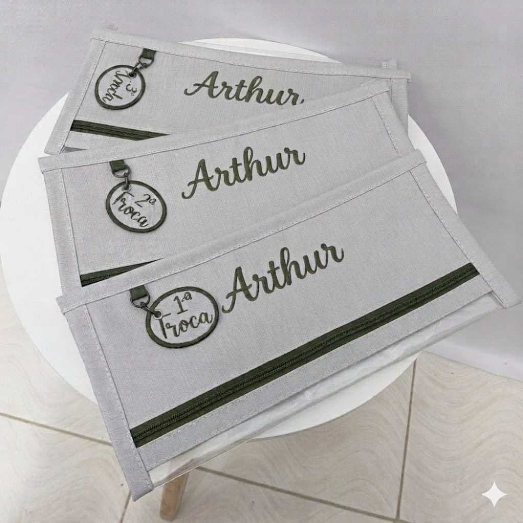 Saquinhos maternidade organizadores personalizados OFF white