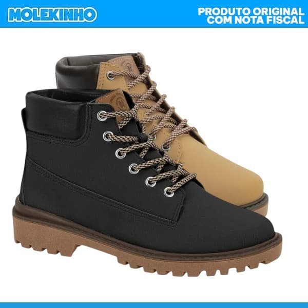 Bota Molekinho Coturno Tratorada Infantil