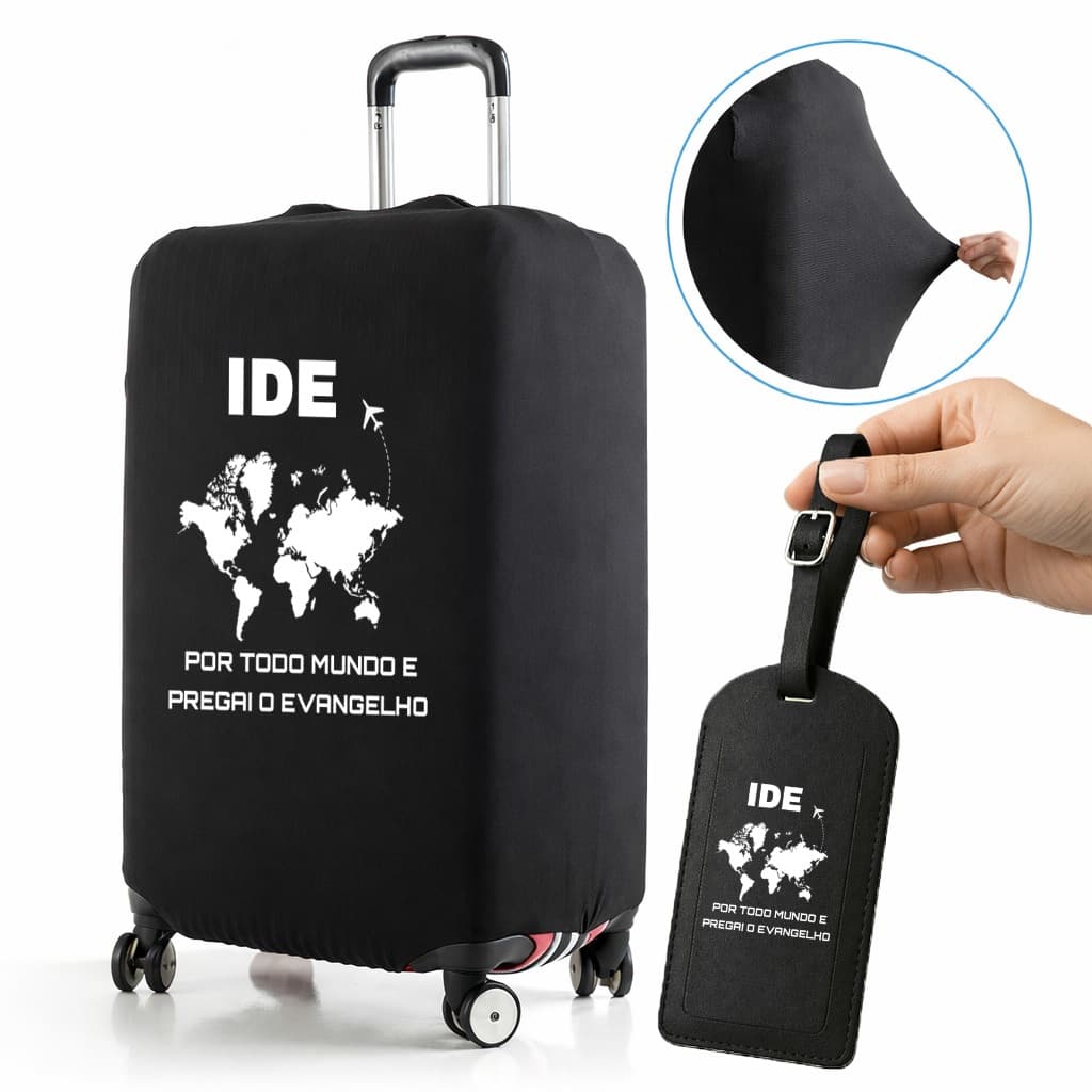 Capa De Mala 8 a 23KG P-M-G Ide Personalizada Protetor Bagagem Para Viagem Protetora Grande