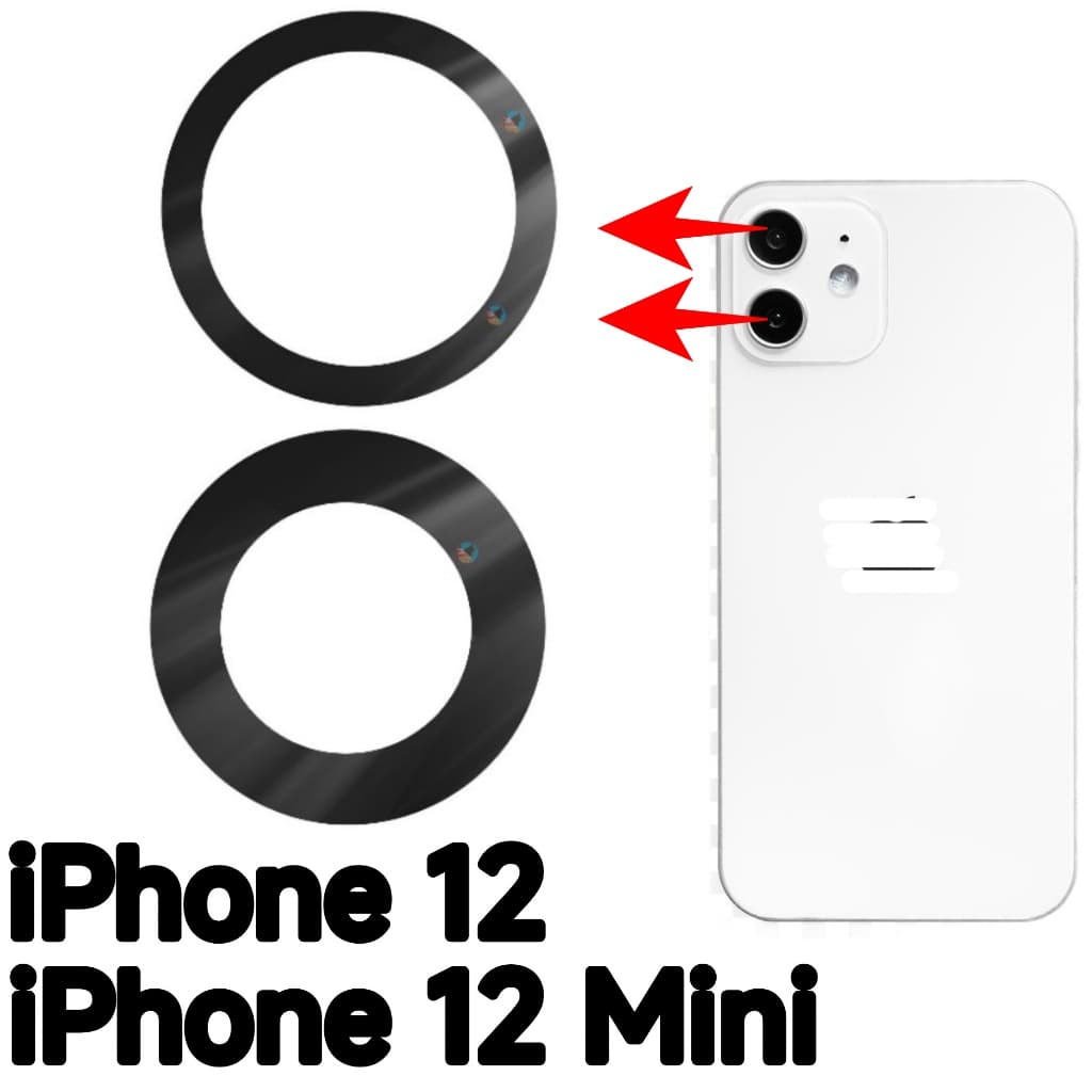 Lente da Câmera Para iPhone 12 / iPhone 12 mini Vidro Da Câmera Traseira Vidrinho