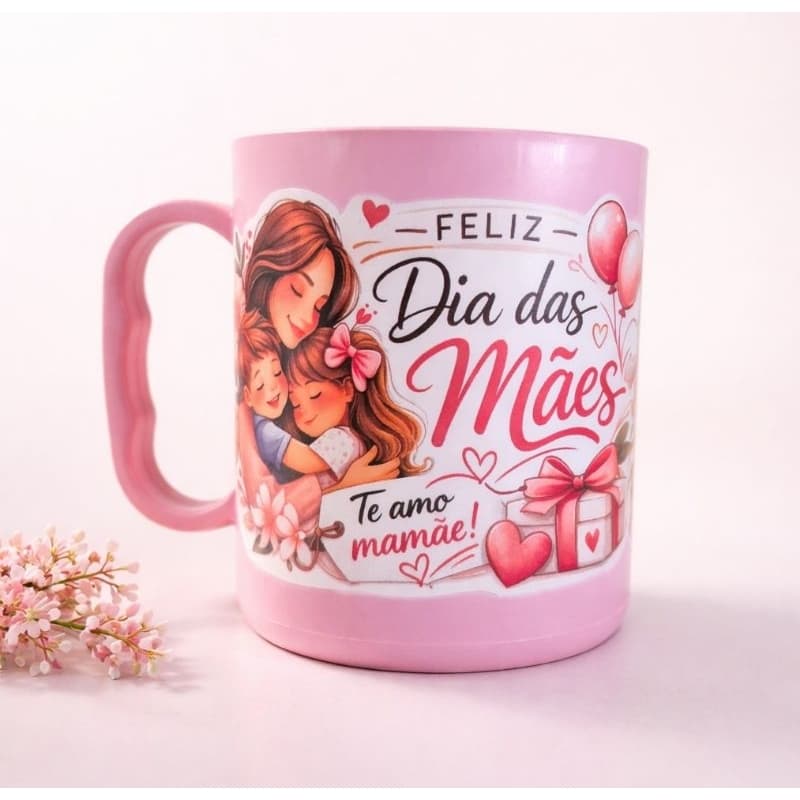 Kit Canecas plásticas 5 a 40 adesivadas personalizadas dia das mães,festas,lembrancinhas