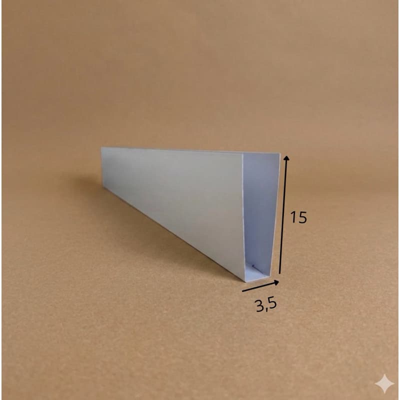 Salva Porta 3,5cm x 15cm Altura Fabricado em Aço Galvanizado Pintura Eletrostática