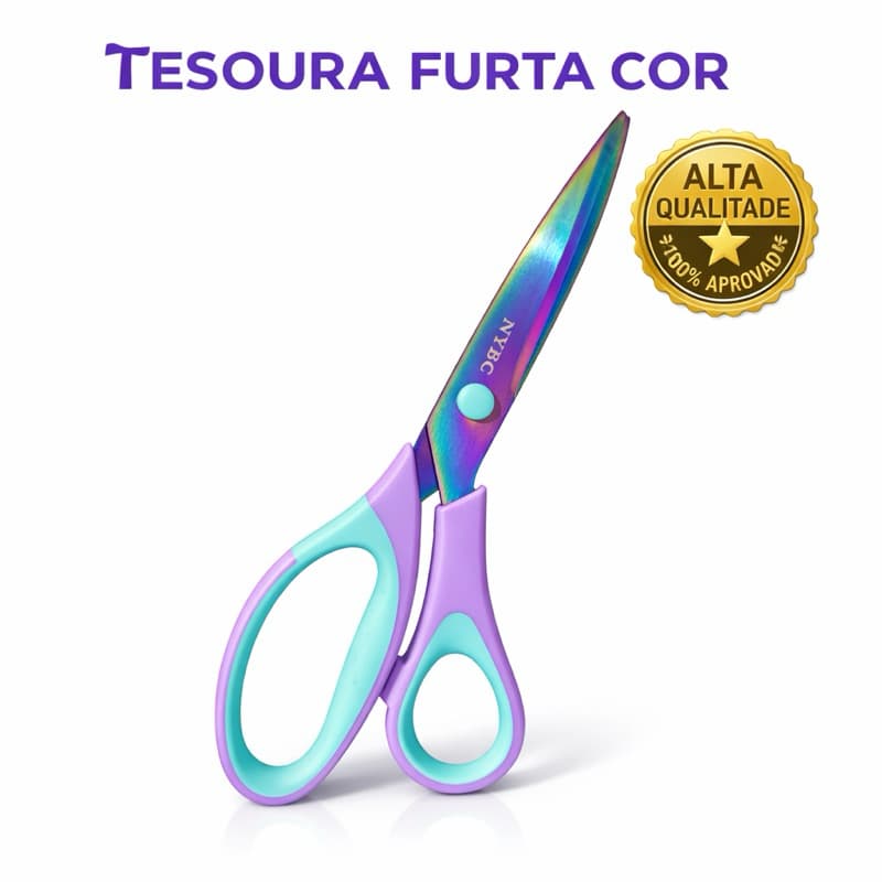 Tesoura Furta-cor Corte Profissional