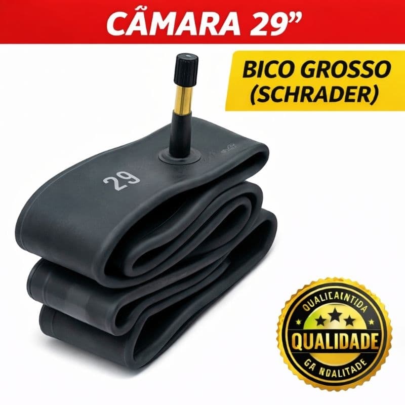 Camara De Ar  Bico Grosso 1 ou 2 unidades Aro 29 Bike Mtb 29x1.95/2.12