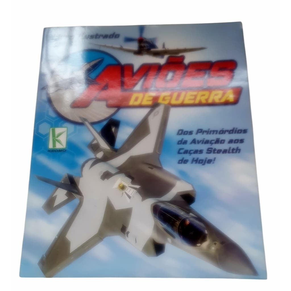 Álbum de figurinhas Aviões de Guerra (Vazio) + 150 figurinhas diferentes para colar Editora Kromo