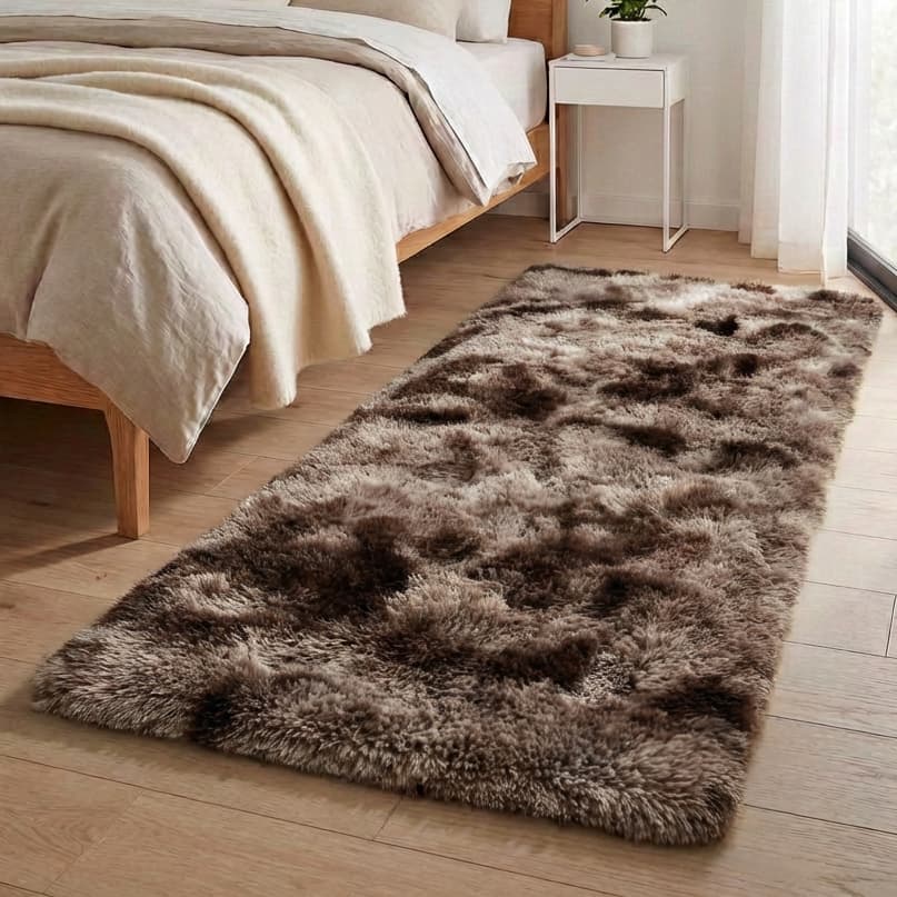 Tapete Passadeira Antiderrapante Corredor Quarto Sala Felpudo Peludo Varias Cores