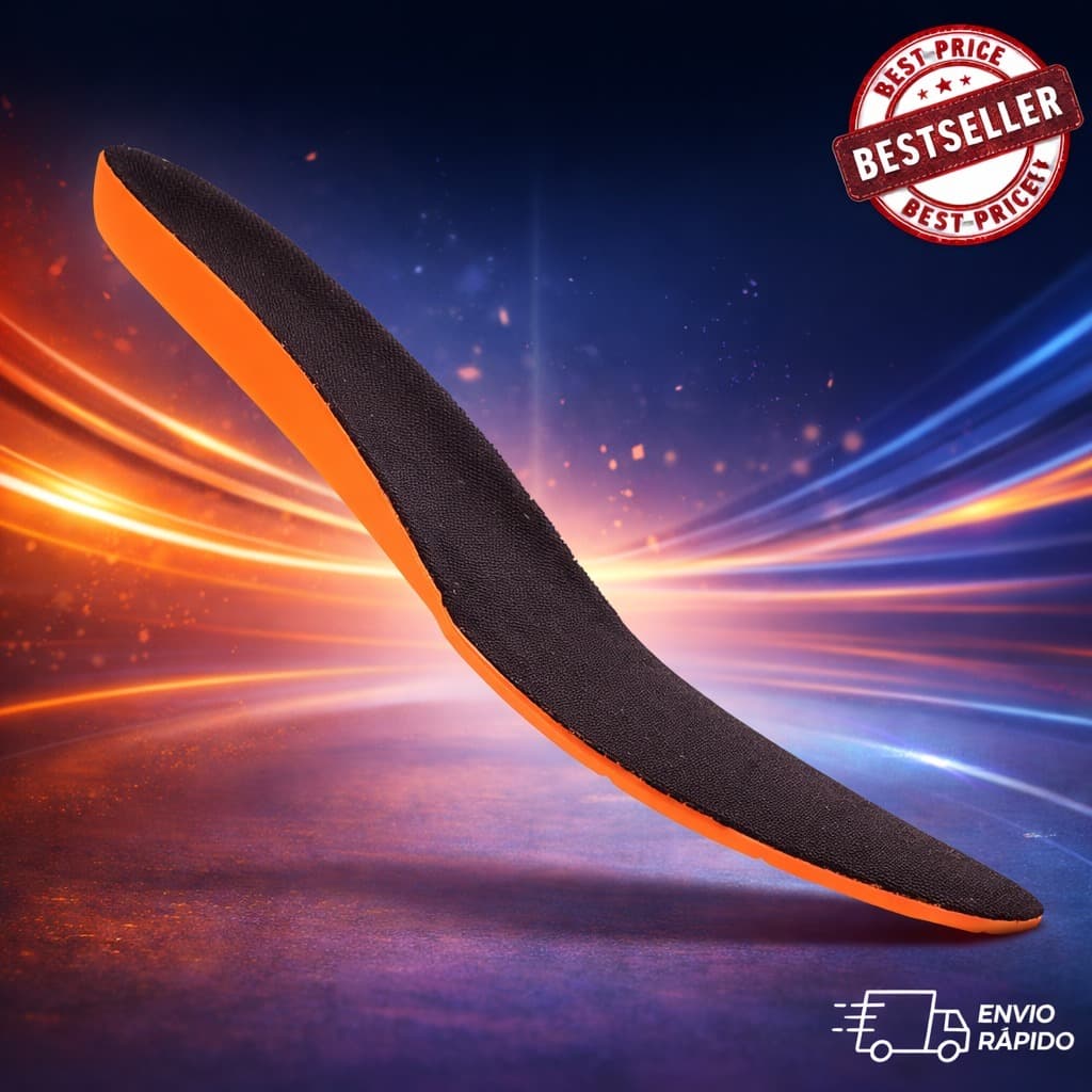 Super Palmilha Fina Em Gel Ortopédica Para Tênis e Botas Uso No Dia a Dia