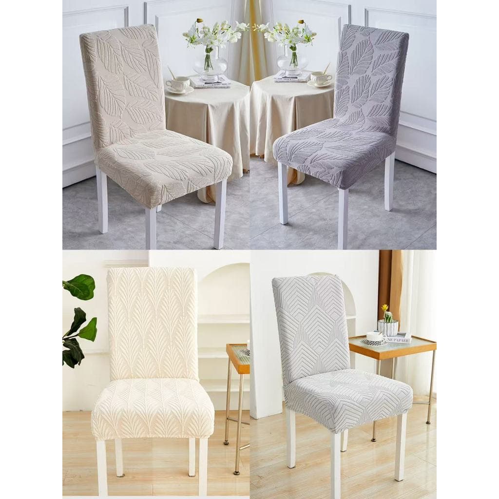 Kit 6 Capas de Cadeiras Elásticas Protetor de Cadeiras Tecido de Luxo Macia Cobertura Lavável Removível