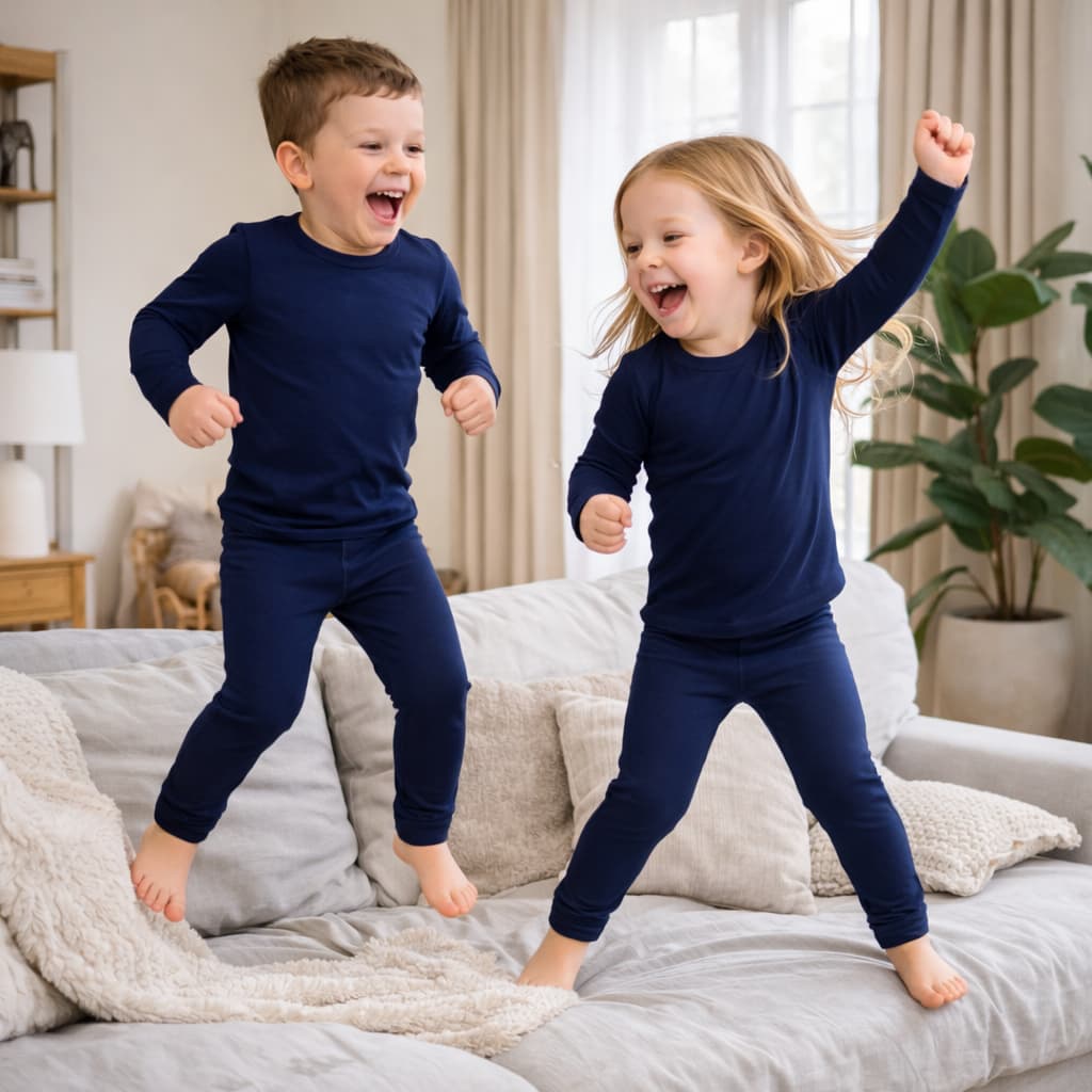 Conjunto Térmico Infantil Blusa E Calça Peluciada