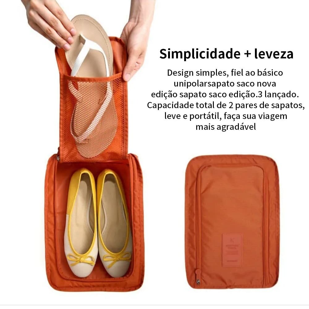 Sacos De Sapato Organizador De Pano Portátil Com Zipers Necessaire Bolsa Organizadora