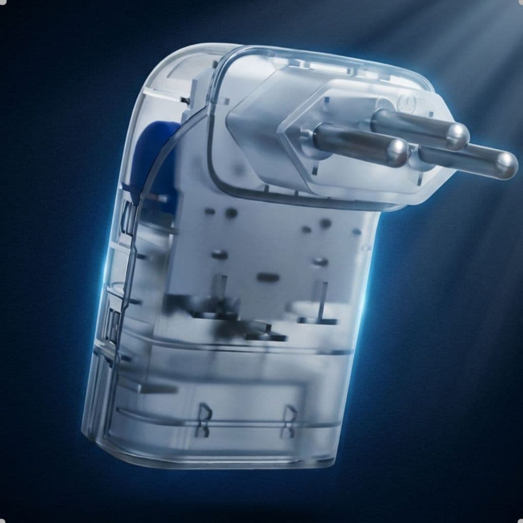 Protetor DPS Clamper Iclamper Pocket Fit 3P 10A Contra Surtos Raios Tomada Geladeira Tv Pc Bivolt