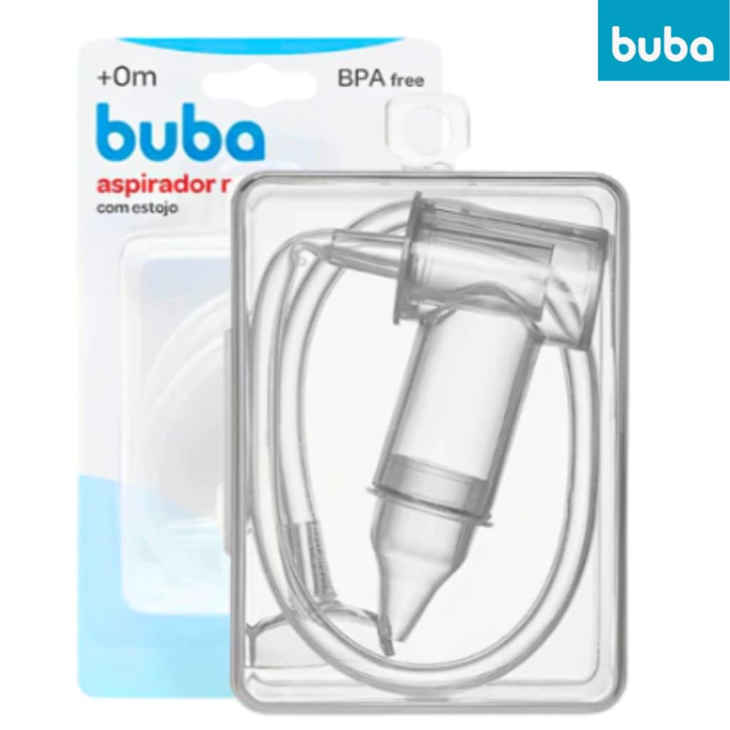 Aspirador Nasal Buba Infantil Com Ponta Com Estojo Sucção Com Ponta Original Buba