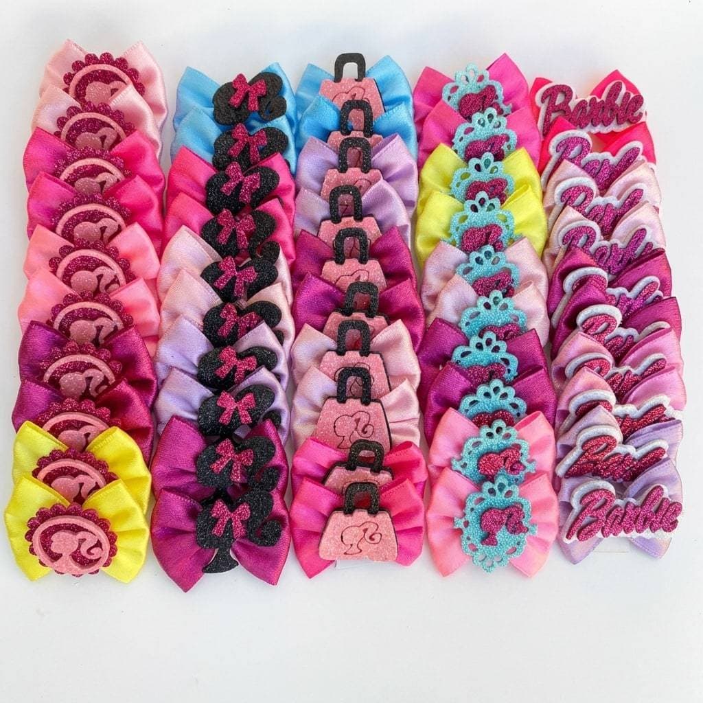 Kit 50 Unidades Laços Para Pet Tamanho M Lacinho de Petshop Tosa Banho Cachorro