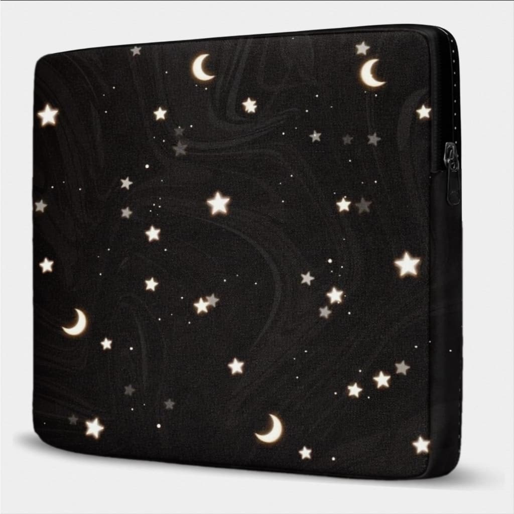 Capa Case para Notebook universo estrelas lua novidade acessório tecnologia