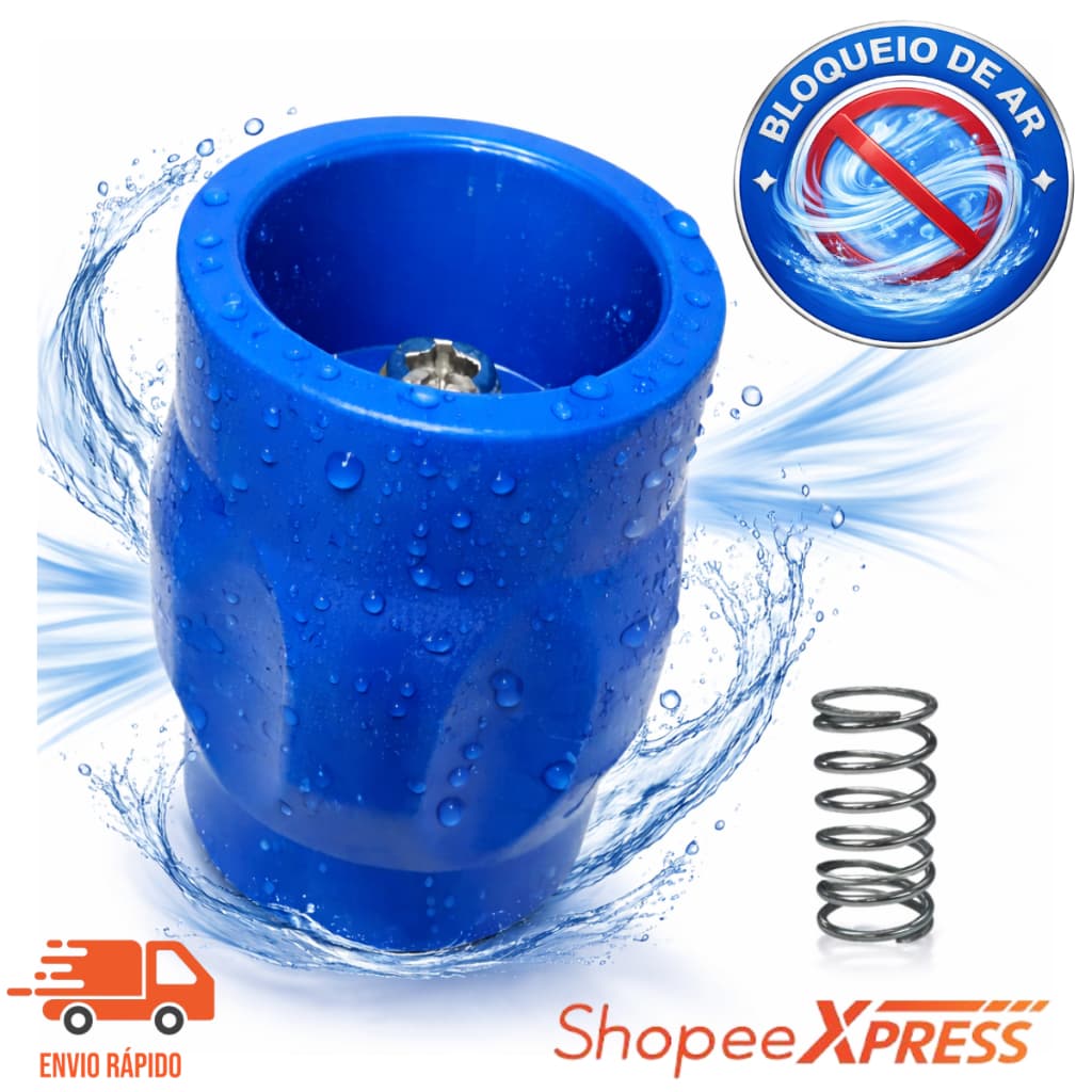 Válvula bloqueadora de ar hidrômetro e caixa d"água economia conta de água