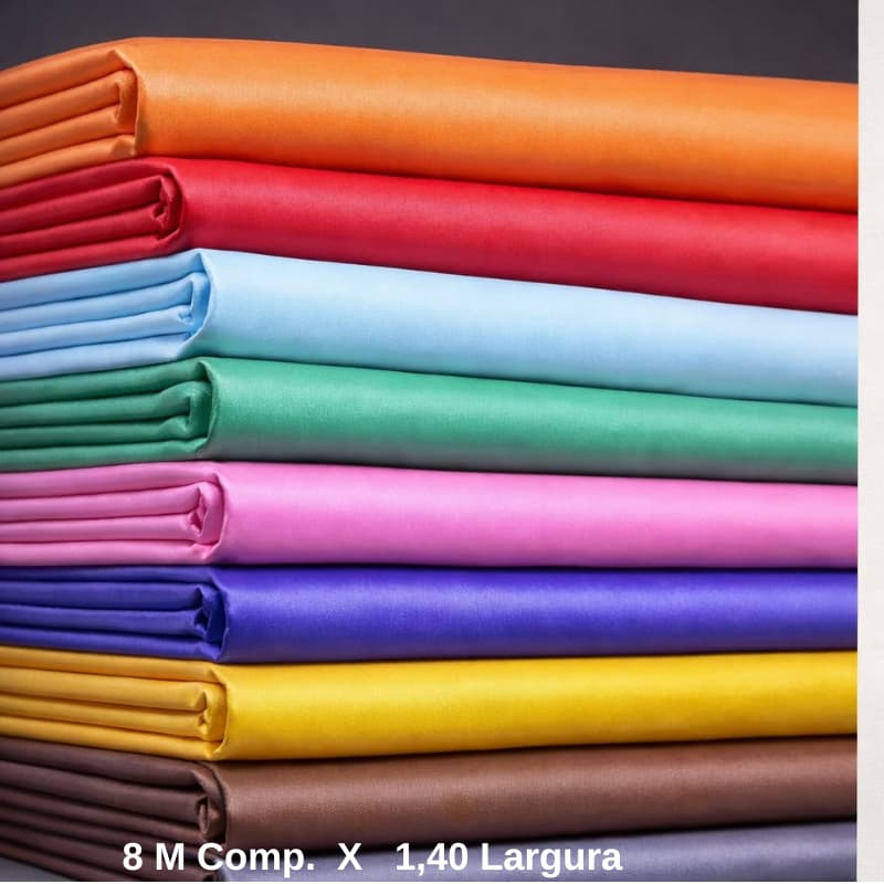 8 Metros de Bagum por 1,40cm de largura, impermeável, ideal para bolsas, mochilas e decorações.