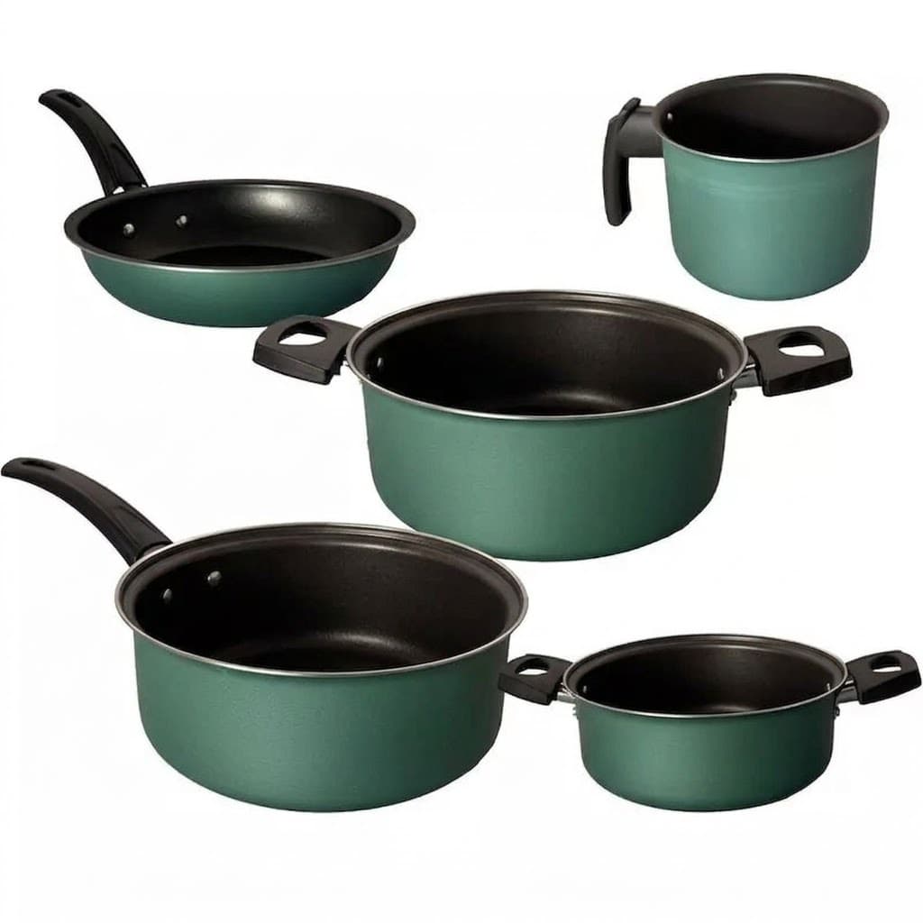 Jogo Panelas Antiaderente 3 peças assadeira Frigideiras Formas Fervedor Kit cozinha