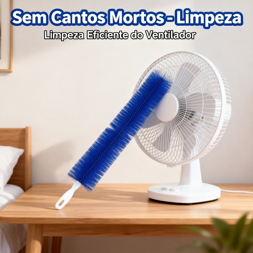 Espanador de Pó Flexível e Retrátil Reforçado para Limpeza de Ar Condicionado e Ventilador – Limpeza Profunda e Sem