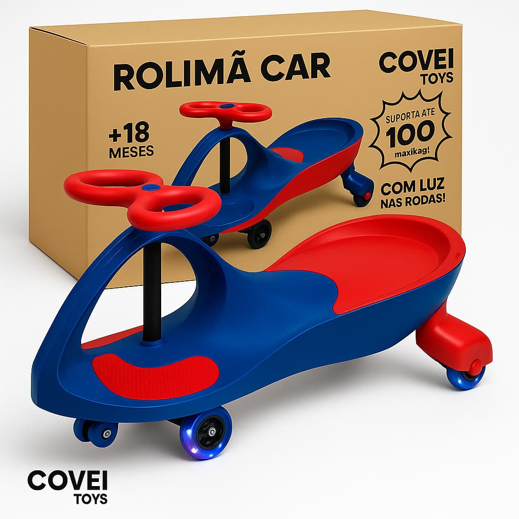 Carrinho De Rolimã volante 360 Drift Carrinho de Rolimã Infantil com Volante 360° e Rodas LED